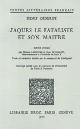 Icon image Jacques le fataliste et son maître: Texte et variantes établis sur le manuscrit de Léningrad