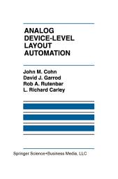 Icon image Analog Device-Level Layout Automation