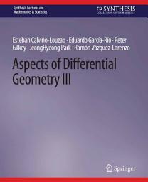 Icon image Aspects of Differential Geometry III