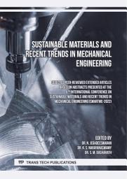 Icon image Sustainable Materials and Recent Trends in Mechanical Engineering