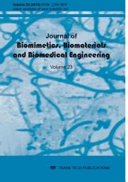 Icon image Journal of Biomimetics, Biomaterials and Biomedical Engineering Vol. 23