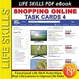 Icon image Shopping Online Task Cards 4: Consumer Life Skills | Reading Activities