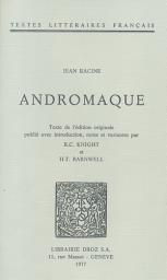 Icon image Andromaque: Texte de l'édition originale de 1667