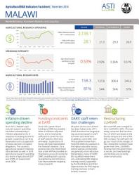 Icon image Malawi: Agricultural R&D Indicators Factsheet