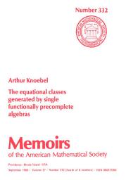 Icon image The Equational Classes Generated by Single Functionally Precomplete Algebras