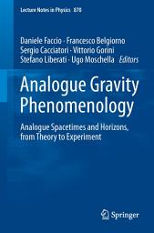 Icon image Analogue Gravity Phenomenology: Analogue Spacetimes and Horizons, from Theory to Experiment