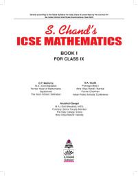 Icon image S.Chand ICSE Mathematics Class IX (2021 Edition)