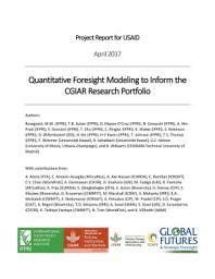 Icon image Quantitative foresight modeling to inform the CGIAR research portfolio