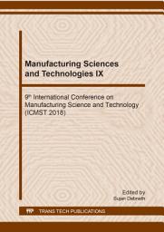 Icon image Manufacturing Sciences and Technologies IX