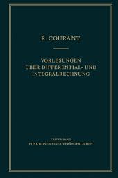 Icon image Vorlesungen über Differential- und Integralrechnung: Band 1: Funktionen einer Veränderlichen