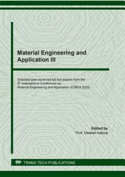 Icon image Material Engineering and Application III