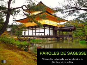 Icon image Paroles de sagesse.: Philosophie universelle sur les chemins du Bonheur et de la Paix