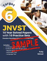 Icon image (Free Sample) Target Class 6 JNVST - 10 Year Solved Papers with 10 Practice Sets - Jawahar Navodaya Vidyalaya Selection Test