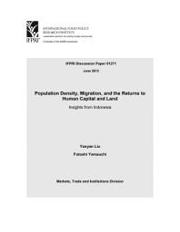 Icon image Population Density, Migration, and the Returns to Human Capital and Land: Insights from Indonesia