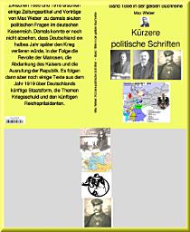 Icon image Max Weber: Kürzere politische Schriften – Band 189e in der gelben Buchreihe – bei Jürgen Ruszkowski: Band 189e in der gelben Buchreihe