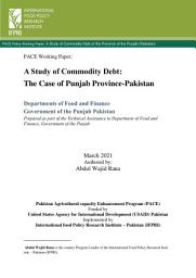 Icon image A study of commodity debt: The case of Punjab province-Pakistan