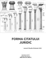 Icon image FORMA CITATULUI JURIDIC: Ghid de citare juridică