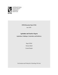 Icon image Agriculture and youth in Nigeria: Aspirations, challenges, constraints, and resilience