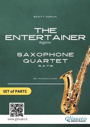 Icon image Saxophone Quartet: The Entertainer (score & parts): intermediate level arrangement