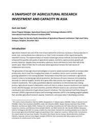 Icon image A snapshot of agricultural research investment and capacity in Asia