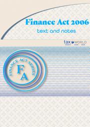 Icon image Finance Act 2006