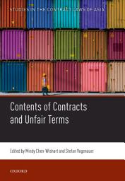 Icon image Contents of Contracts and Unfair Terms