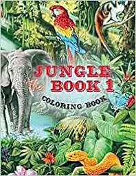 Icon image The Jungle Book 1 Coloring Book: This Coloring Book for Kids Includes Jungle Animals Forest. Children Activity Books for Kids Ages 2-4, 4-8, Boys, Girls, Fun Early Learning. (50 Coloring Pages)