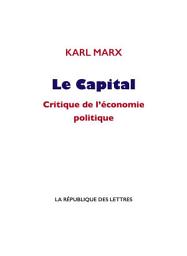 Icon image Le Capital: Critique de l’économie politique