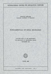 Icon image Fundamentals of Rock Mechanics: Lectures Held at the Department for Mechanics of Deformable Bodies September 1969