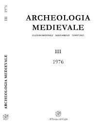 Icon image Archeologia Medievale, III, 1976 – Una rifondazione dell’archeologia medievale: la storia della cultura materiale