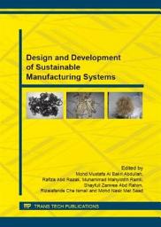 Icon image Design and Development of Sustainable Manufacturing Systems