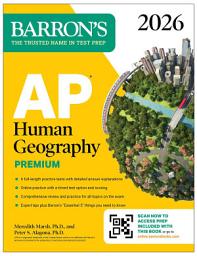 Icon image AP Human Geography Premium, 2026: Prep Book with 6 Practice Tests+ Comprehensive Review + Online Practice