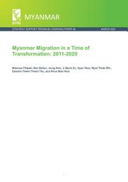 Icon image Myanmar migration in a time of transformation: 2011-2020