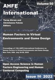 Icon image Human Factors in Virtual Environments and Game Design